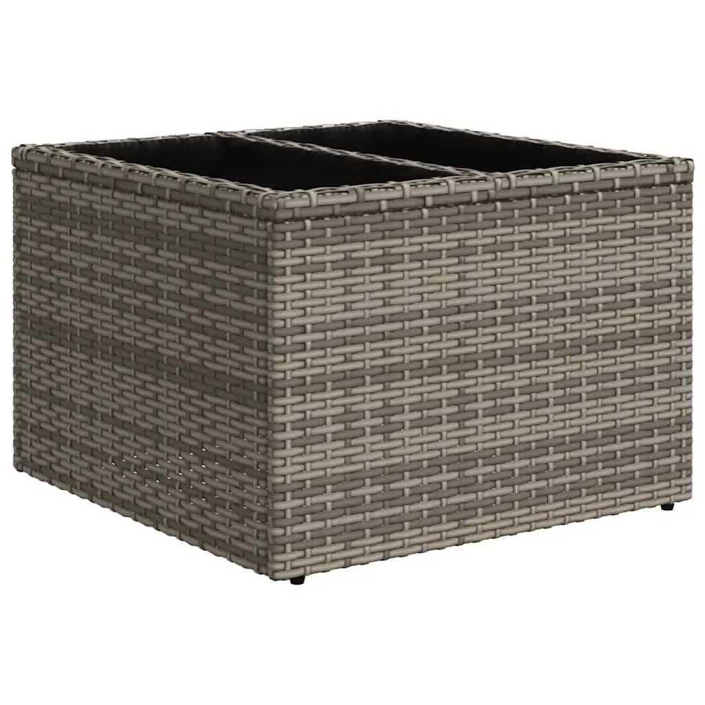 Garden Sofa Set 6 Piece Outdoor Furniture Poly Rattan Grey Modular Patio Lounge