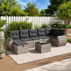 Relax with a Comfortable 8 Piece Garden Sofa Set