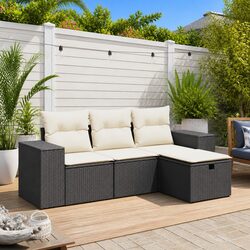 Friendly 4 Piece Garden Sofa Set for Your Outdoor Enjoyment