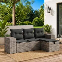 Create a Relaxing Space with a Grey Garden Sofa Set