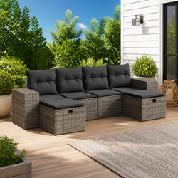 Create Your Perfect Outdoor Oasis with a 6-Piece Sofa Set