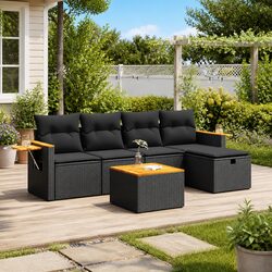 Your Perfect Outdoor Companion: 6-Piece Sofa Set