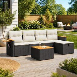 Your Ideal Outdoor Companion: Black Garden Sofa Set
