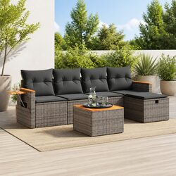 Your Perfect Outdoor Sofa Set: 6-Piece Modular Grey