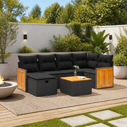 Your Perfect Outdoor Companion: 7 Piece Garden Sofa Set