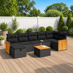 Relax and Entertain with an 8 Piece Garden Sofa Set