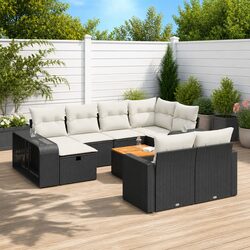 Create Comfort with a 11-Piece Garden Sofa Set