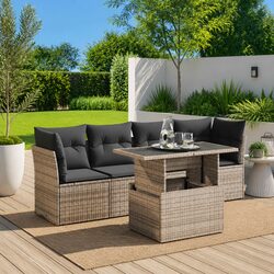 Create Cozy Outdoor Spaces with Our 5 Piece Sofa Set