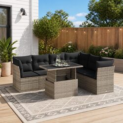 Your New Outdoor Companion: 7-Piece Garden Sofa Set