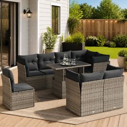 You’ll Love This 9 Piece Garden Sofa Set!