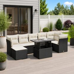 Welcome to Your Outdoor Oasis with 8 Piece Sofa Set