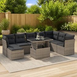 Your Perfect 9 Piece Garden Sofa Set with Cushions