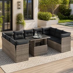 Your Perfect 10-Piece Garden Sofa Set in Grey
