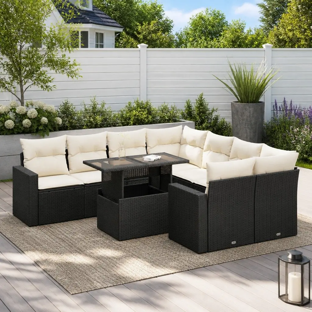 9-Piece Garden Sofa Set