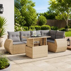 Comfort and Style in Our 6-Piece Garden Sofa Set