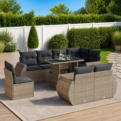 Friendly 9 Piece Outdoor Sofa Set for Your Patio