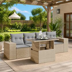 Friendly 5-Piece Outdoor Sofa Set for Your Backyard