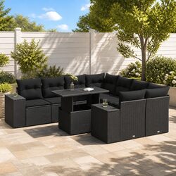 9 Piece Modular Outdoor Sofa Set for a Cozy Atmosphere