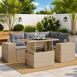 Your Friendly 5-Piece Outdoor Sofa Set Awaits