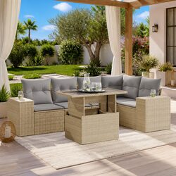 Your Friendly 6-Piece Garden Sofa Set for Comfort