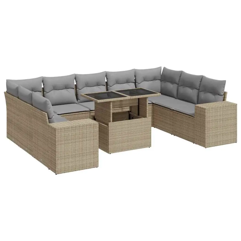 10-Piece Garden Sofa Set for Relaxation