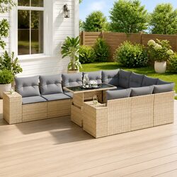 Invite Comfort with an 11 Piece Garden Sofa Set
