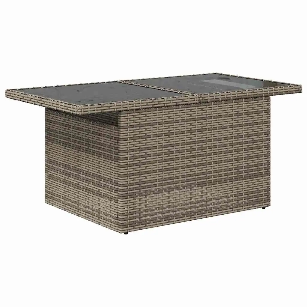 Garden Sofa Set Modular Grey 11 Piece Outdoor Furniture Patio Lounge Rattan