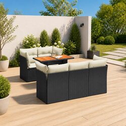Friendly 6-Piece Garden Sofa Set for Outdoor Relaxation
