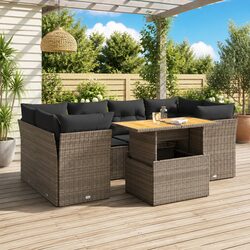 Your New Favorite 7 Piece Garden Sofa Set in Grey