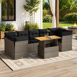 Create a Cozy Outdoor Space with 8 Piece Sofa Set