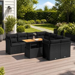 Friendly 9 Piece Outdoor Sofa Set for Your Home
