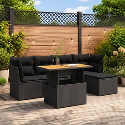 Friendly 6-Piece Garden Sofa Set for Your Outdoor Enjoyment