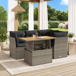 Friendly Grey Rattan Garden Sofa Set for You