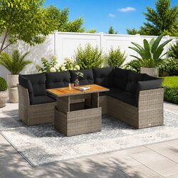 Your Friendly 7-Piece Garden Sofa Set for Enjoyment
