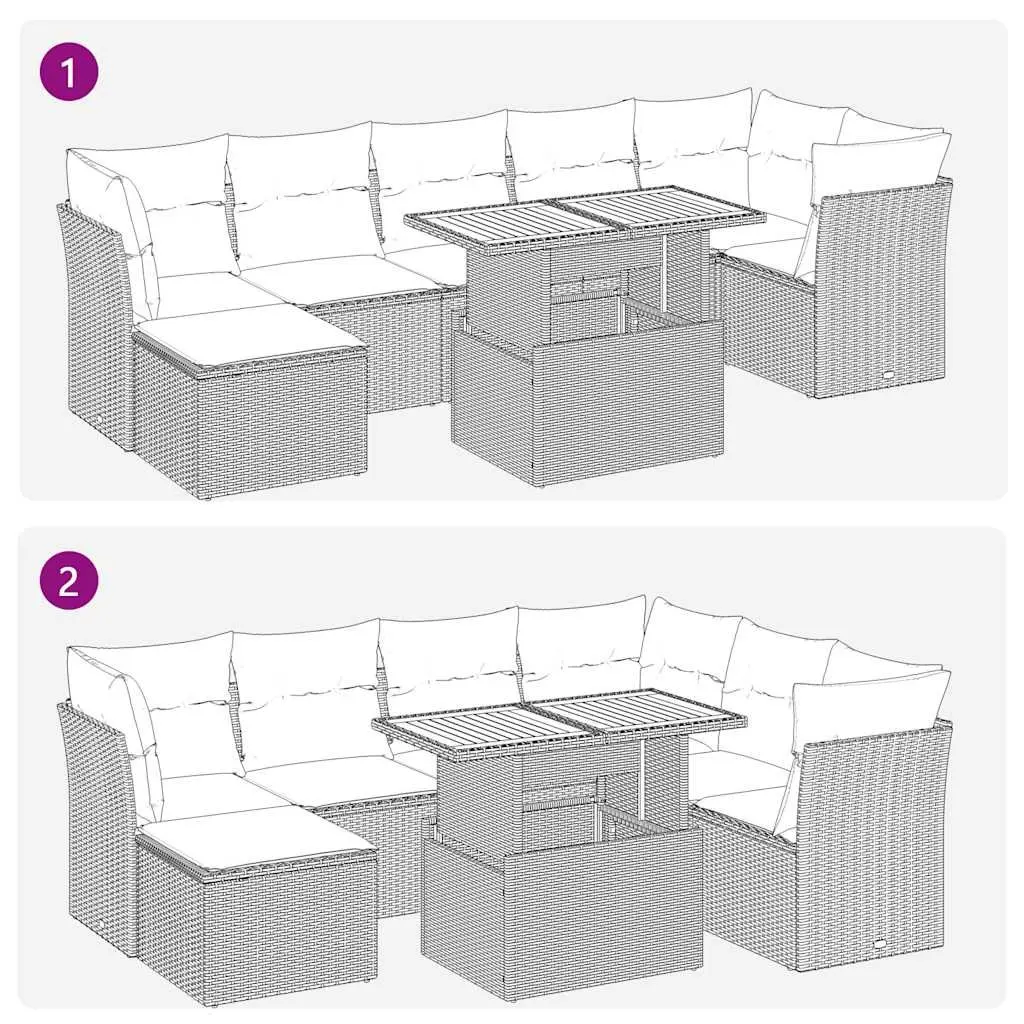 8 Piece Sofa Set