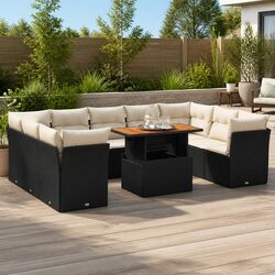Create Your Perfect Outdoor Lounge with a 10-Piece Sofa Set