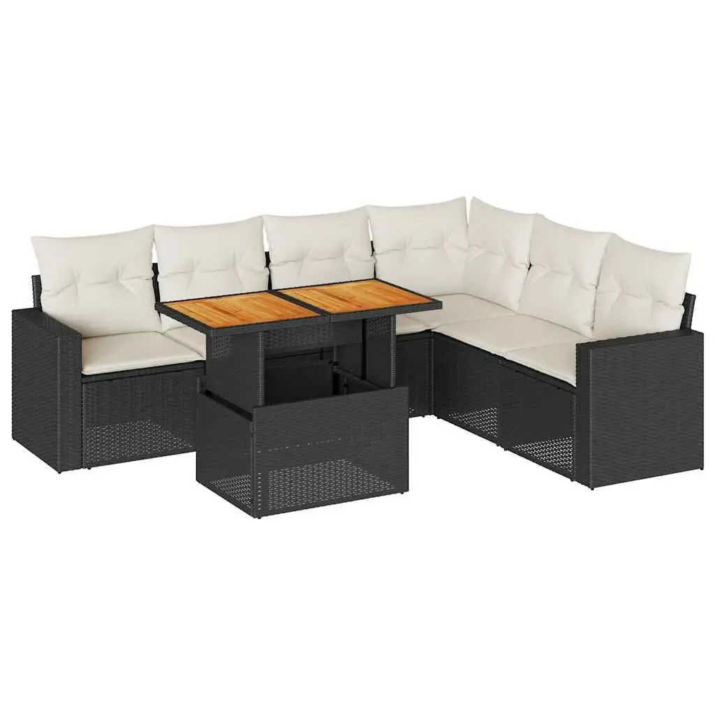 7 Piece Garden Sofa Set with Storage