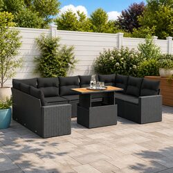 Elevate Your Outdoors with a 10 Piece Sofa Set