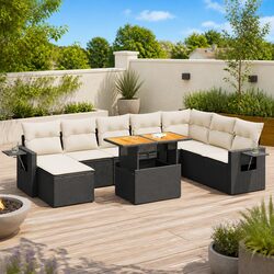 Friendly 9-Piece Garden Sofa Set for Your Outdoor Space