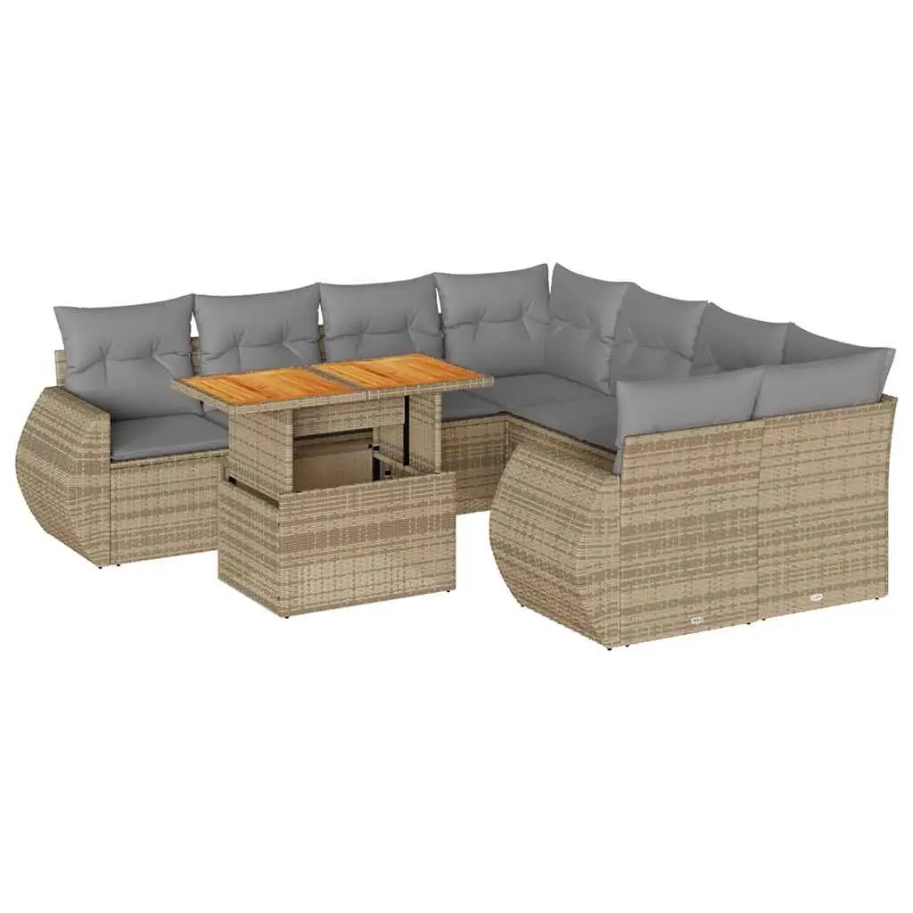 9 Piece Garden Sofa Set