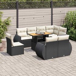 Friendly 9-Piece Modular Sofa Set for Outdoor Relaxation