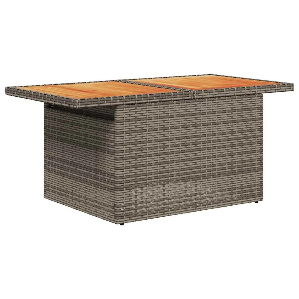 Garden Sofa Set 8 Piece Outdoor Furniture Patio Grey Poly Rattan Modular Lounge