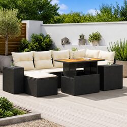 Create Your Perfect Outdoor Oasis with This 7 Piece Sofa Set