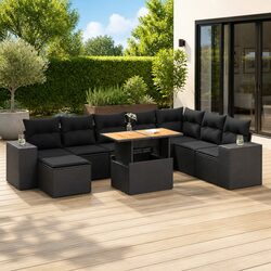Friendly 9 Piece Garden Sofa Set for Cozy Outdoor Living