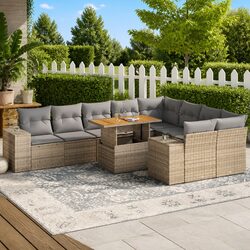 10 Piece Garden Sofa Set