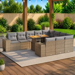 Friendly 10-Piece Outdoor Sofa Set with Modular Design