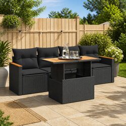 Get Cozy with the 5-Piece Garden Sofa Set for Your Patio
