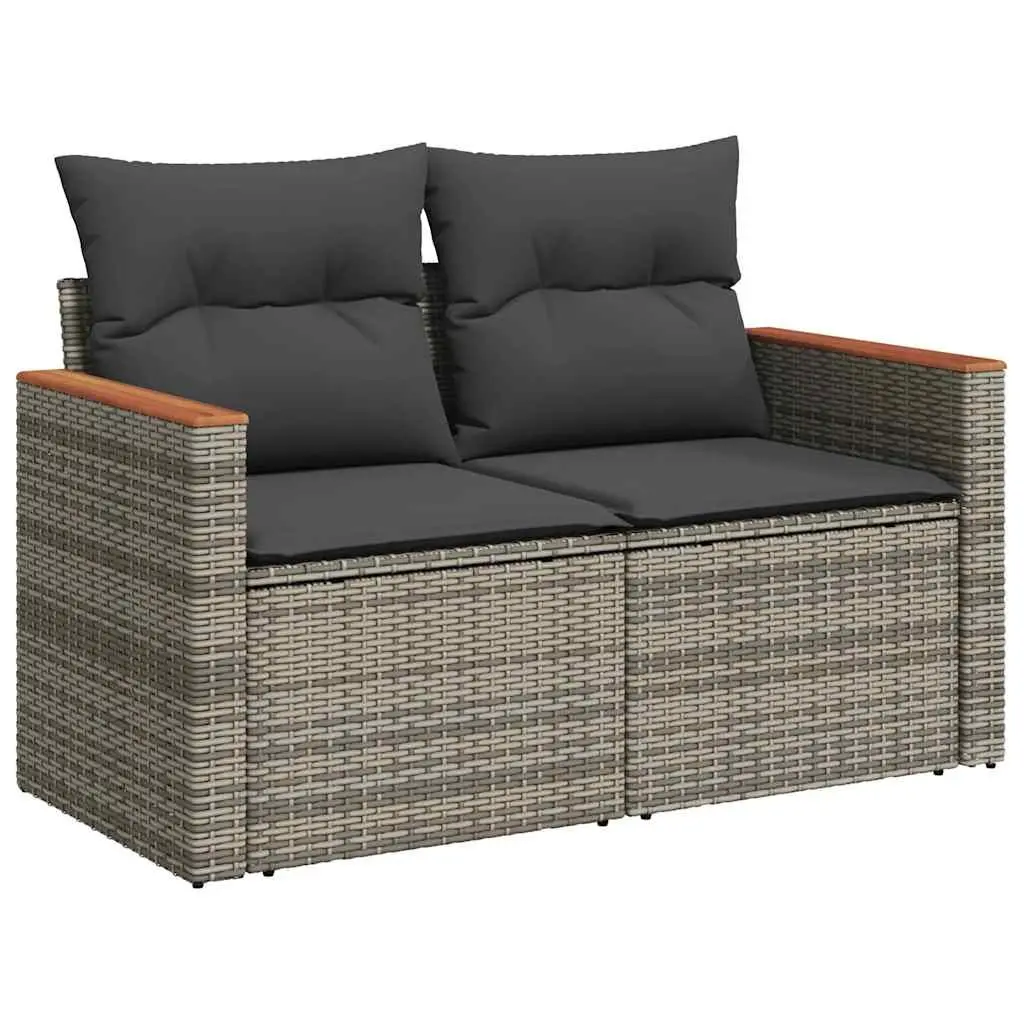 5-Piece Grey Garden Sofa Set