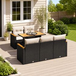 Friendly 6 Piece Modular Outdoor Sofa Set for You