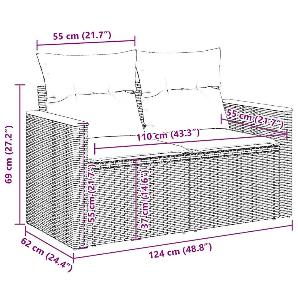 7 Piece Outdoor Sofa Set
